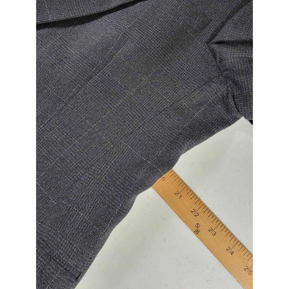 Christian Dior Monsieur Black Plaid Windowpane Sport Coat Suit Jacket Blazer- 41 - Picture 10 of 11